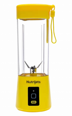 nutrijet portable blender lemon yellow color