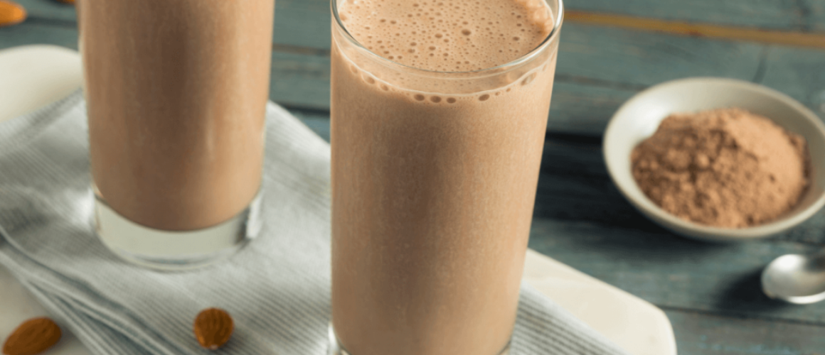 chocolate peanut butter protein shake. healthy nutrijet recipe