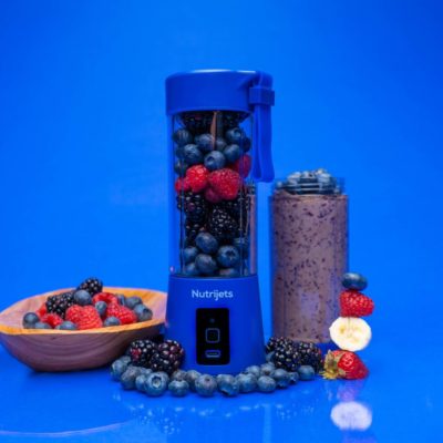 nutrijets navy blue portable blender